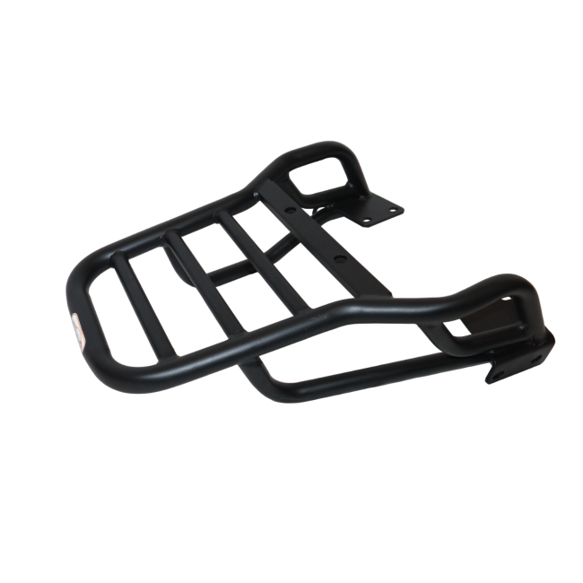 MotoCare pipe carrier installed on Hero Xpulse motorcycle used for luggage transport during touring and adventure rides