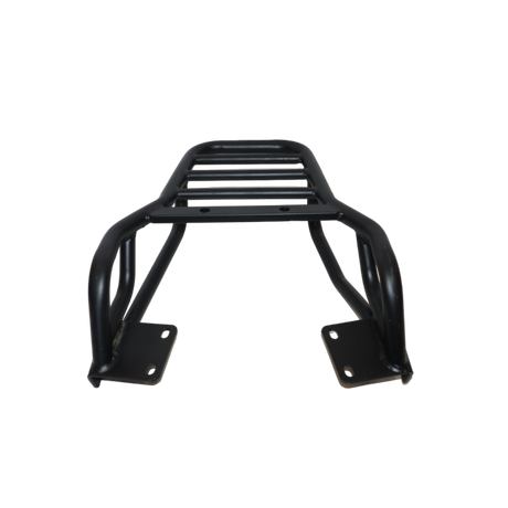 MotoCare pipe carrier installed on Hero Xpulse motorcycle used for luggage transport during touring and adventure rides