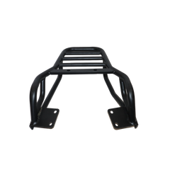 MotoCare pipe carrier installed on Hero Xpulse motorcycle used for luggage transport during touring and adventure rides