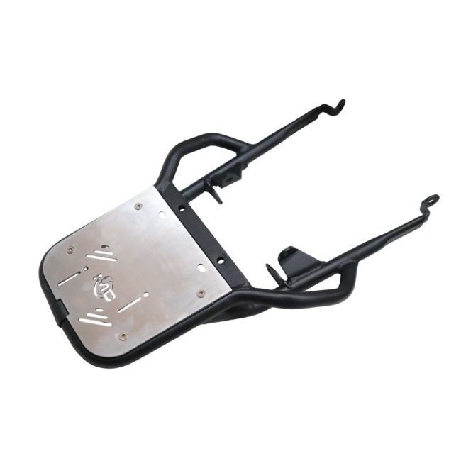 MotoCare pipe carrier for Honda CB350 with aluminium luggage plate heavy duty rear rack