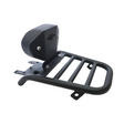 MotoCare pipe carrier with backrest installed on TVS Apache RTR 160