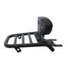MotoCare pipe carrier with backrest installed on TVS Apache RTR 160