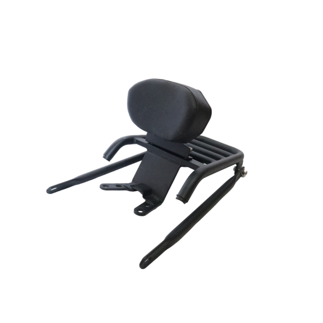 MotoCare pipe carrier with backrest for TVS Apache RTR 200