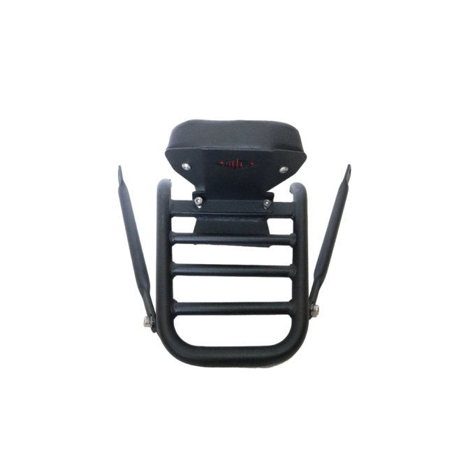 MotoCare pipe carrier with backrest for TVS Apache RTR 200