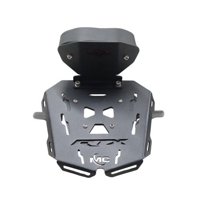 MotoCare pipe carrier with backrest for TVS Apache RTX 300 rear luggage rack with pillion support motorcycle accessory