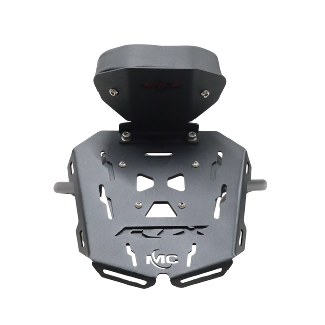 MotoCare pipe carrier with backrest for TVS Apache RTX 300 rear luggage rack with pillion support motorcycle accessory