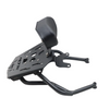 MotoCare pipe carrier with backrest for TVS Apache RTX 300 rear luggage rack with pillion support motorcycle accessory