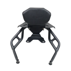 MotoCare pipe carrier with backrest for TVS Apache RTX 300 rear luggage rack with pillion support motorcycle accessory