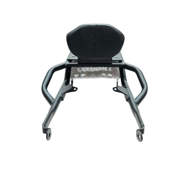 MotoCare backrest carrier installed on Honda CB350
