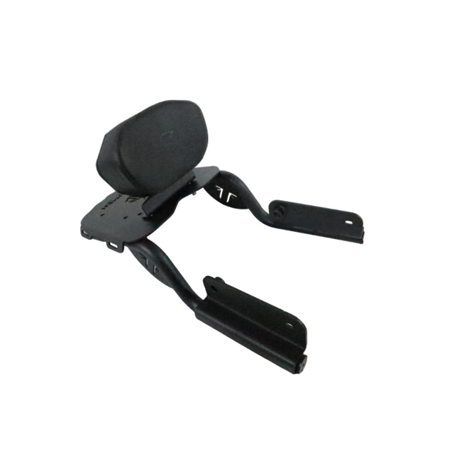 MotoCare pipe carrier with backrest for Triumph Scrambler 400X touring bike