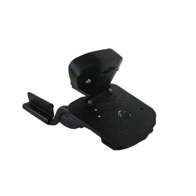 MotoCare pipe carrier with backrest for Triumph Scrambler 400X touring bike