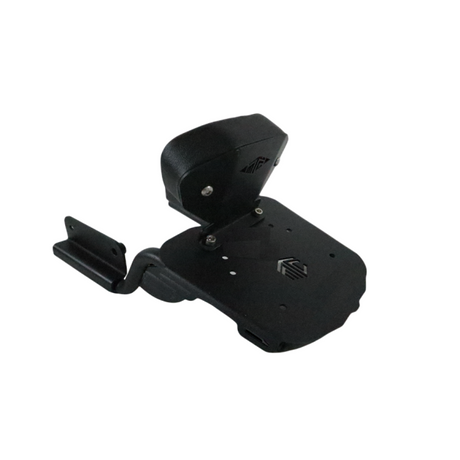 MotoCare pipe carrier with backrest for Triumph Scrambler 400X touring bike