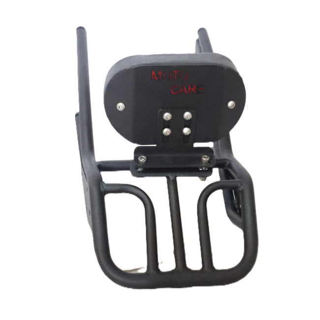 MotoCare pipe carrier with backrest for Royal Enfield Super Meteor 650