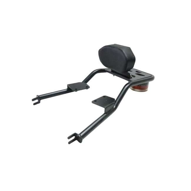 MotoCare pipe carrier with backrest for Royal Enfield Hunter 350