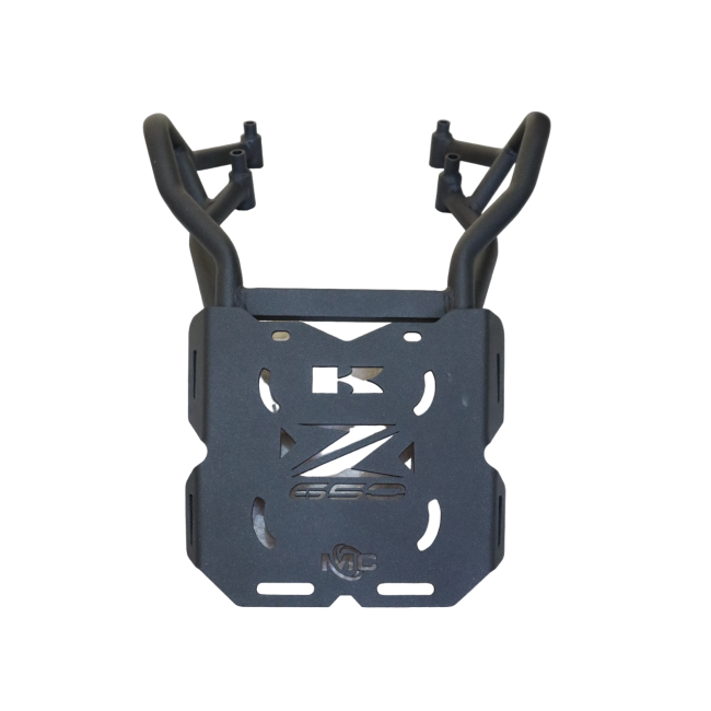 Motocare Kawasaki Z650 pipe carrier with plate rear luggage rack heavy-duty touring motorcycle accessory