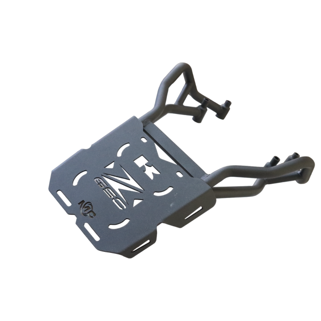 Motocare Kawasaki Z650 pipe carrier with plate rear luggage rack heavy-duty touring motorcycle accessory