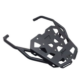 MotoCare pipe carrier installed on Hero XPulse 210 for luggage support and touring use