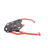 MotoCare red and black pipe carrier installed on Hero XPulse 210 for luggage support and touring use