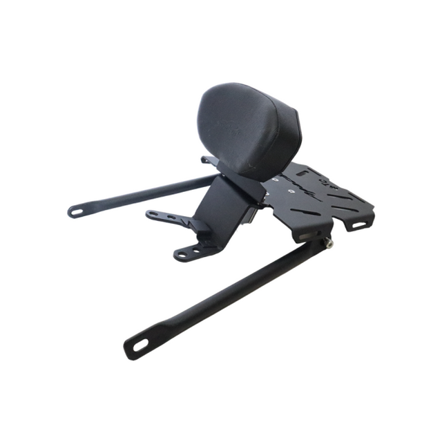 MotoCare plate carrier with backrest for TVS Apache RTR 200