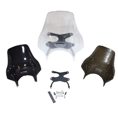 MotoCare polycarbonate windshield visor for Jawa 42 FJ bike