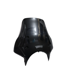 MotoCare Polycarbonate Visor for Royal Enfield Himalayan 411 | Clear, Smoke & Black Adjustable Windshield Protector