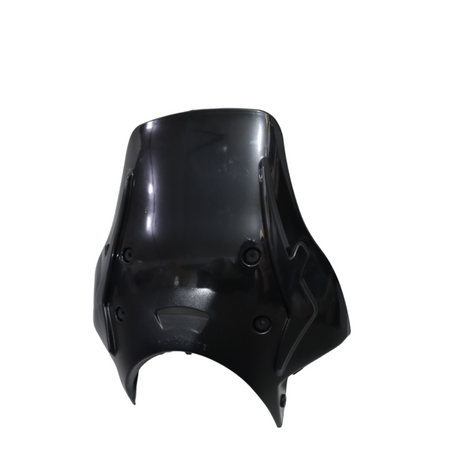 Motocare Polycarbonate Visor for Royal Enfield Himalayan 411 | Clear, Smoke & Black Adjustable Windshield Protector