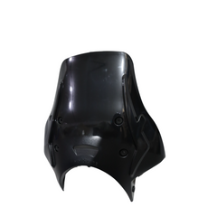 MotoCare Polycarbonate Visor for Royal Enfield Himalayan 411 | Clear, Smoke & Black Adjustable Windshield Protector