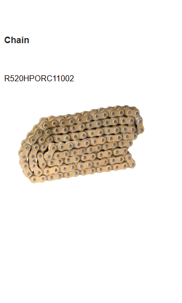 Brass Chain and Sprocket Kit 14T 41T 110L for Bajaj Pulsar NS200 HPORC 241