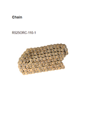 Rolon Brass Chain and Sprocket Kit for Royal Enfield Himalayan 411 15T 38T 110 Links