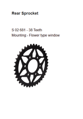 Rolon Brass Chain and Sprocket Kit for Royal Enfield Himalayan 411 15T 38T 110 Links