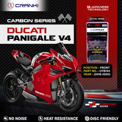 CRANK1 CFB744 carbon front brake pads for Ducati Panigale V4 2018-2020