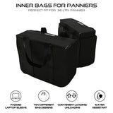 Auto Engina Inner Bag for Panniers | 36L Black 900D PU-Coated Motorcycle Luggage Bag