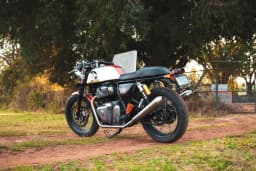 PowerRage Performance Headers Royal Enfield Interceptor 650 Brushed Steel
