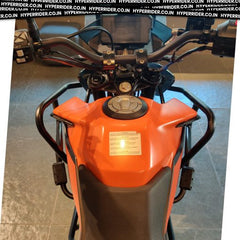 Hyperrider Crash Guard with Grab Slider Type 2 for KTM Adventure 250 and 390 Black Orange