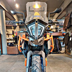 Hyperrider Crash Guard with Grab Slider Type 2 for KTM Adventure 250 and 390 Black Orange