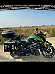 Hyperrider Top Rack Type 1 for Bajaj Dominar 250 Dominar 400 and Dominar UG heavy duty steel motorcycle luggage carrier