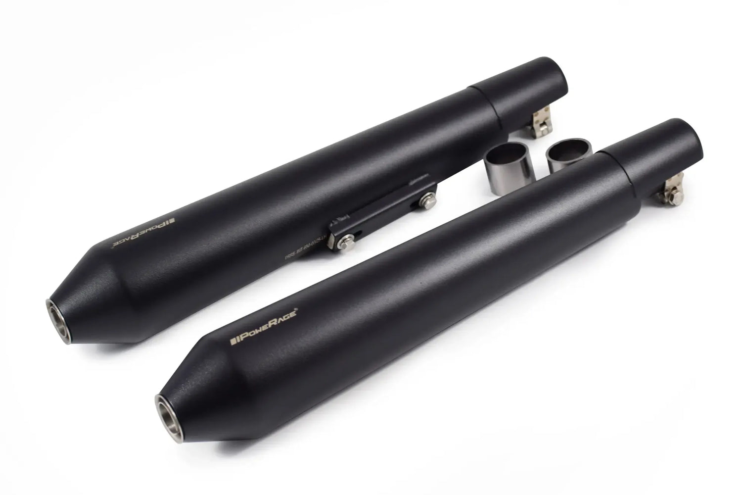 PowerRage Slip On Exhaust Royal Enfield Interceptor 650 Black Finish Long Type