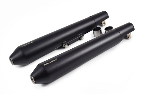 PowerRage Slip On Exhaust Royal Enfield Interceptor 650 Black Finish Long Type