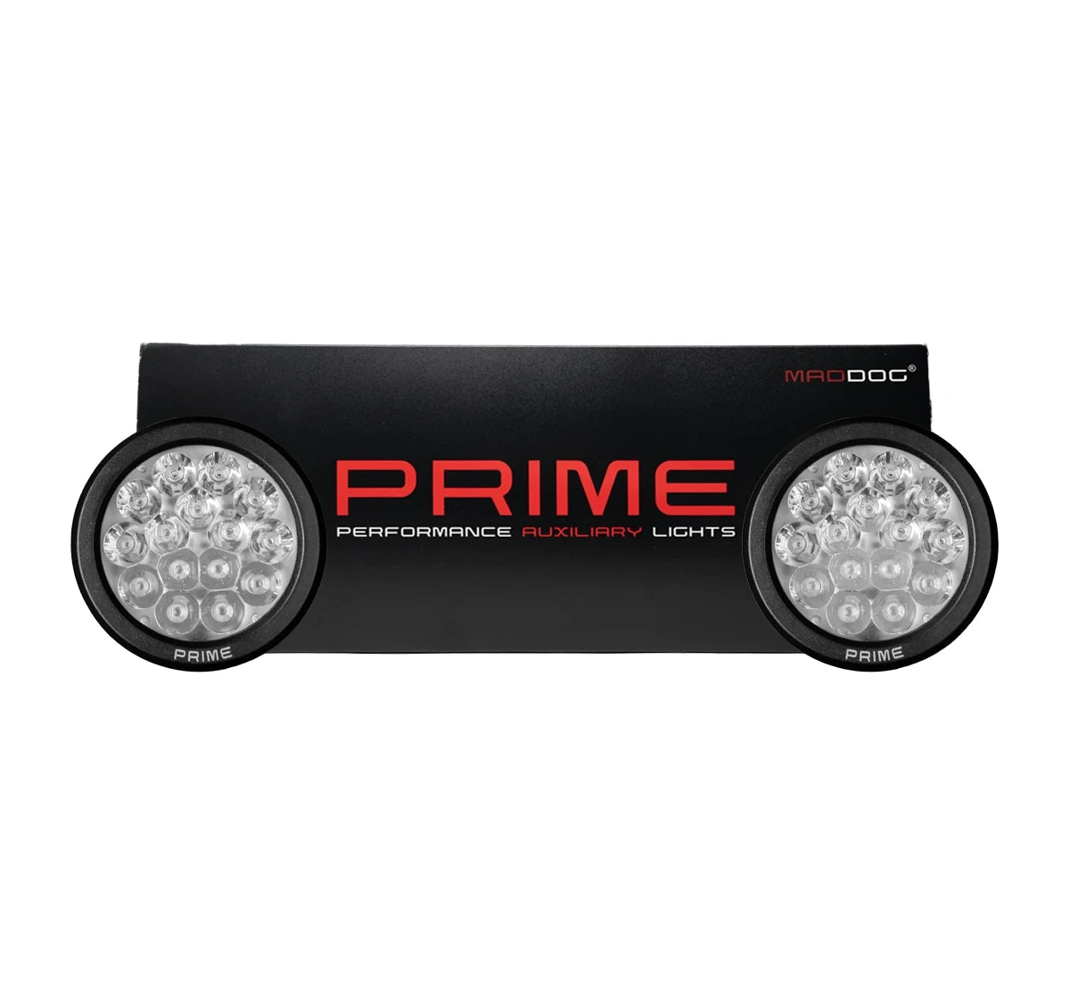 MADDOG Prime 150W motorcycle auxiliary light with Spot and Flood beam

