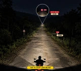 MADDOG Prime 150W motorcycle auxiliary light with Spot and Flood beam

