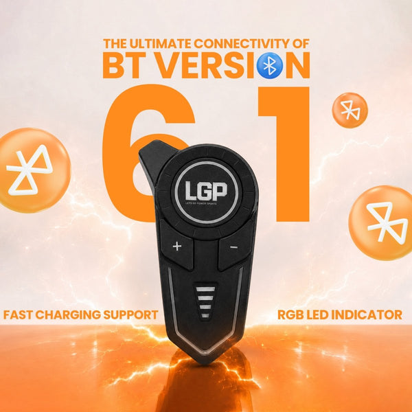 LGP F20 Pro Bluetooth 6.1 motorcycle helmet headset

