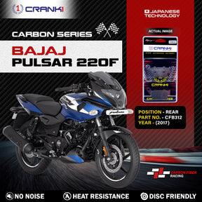 CRANK1 Carbon Rear Brake Pads CFB312 for Bajaj Pulsar 220F Up to 2017