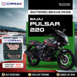 CRANK1 CB312 Sintered Rear Brake Pads for Bajaj Pulsar 220 premium motorcycle brake pads
