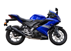 Silver Stallion Storm performance exhaust for Yamaha R15 textured black