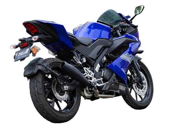 Silver Stallion Storm performance exhaust for Yamaha R15 textured black
