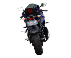 Silver Stallion Storm performance exhaust for Yamaha R15 textured black