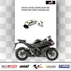 Devil Evolution slip-on exhaust Yamaha R3 titanium finish performance silencer with carbon tip