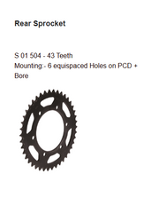 Rolon Brass Chain and Sprocket Kit for Yamaha YZF R3 321cc 14T 43T 112 Links