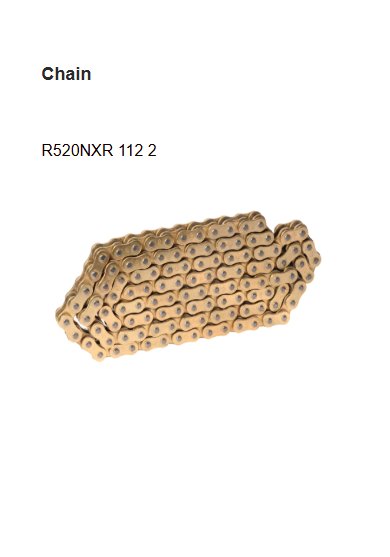 Rolon Brass Chain and Sprocket Kit for Yamaha YZF R3 321cc 14T 43T 112 Links