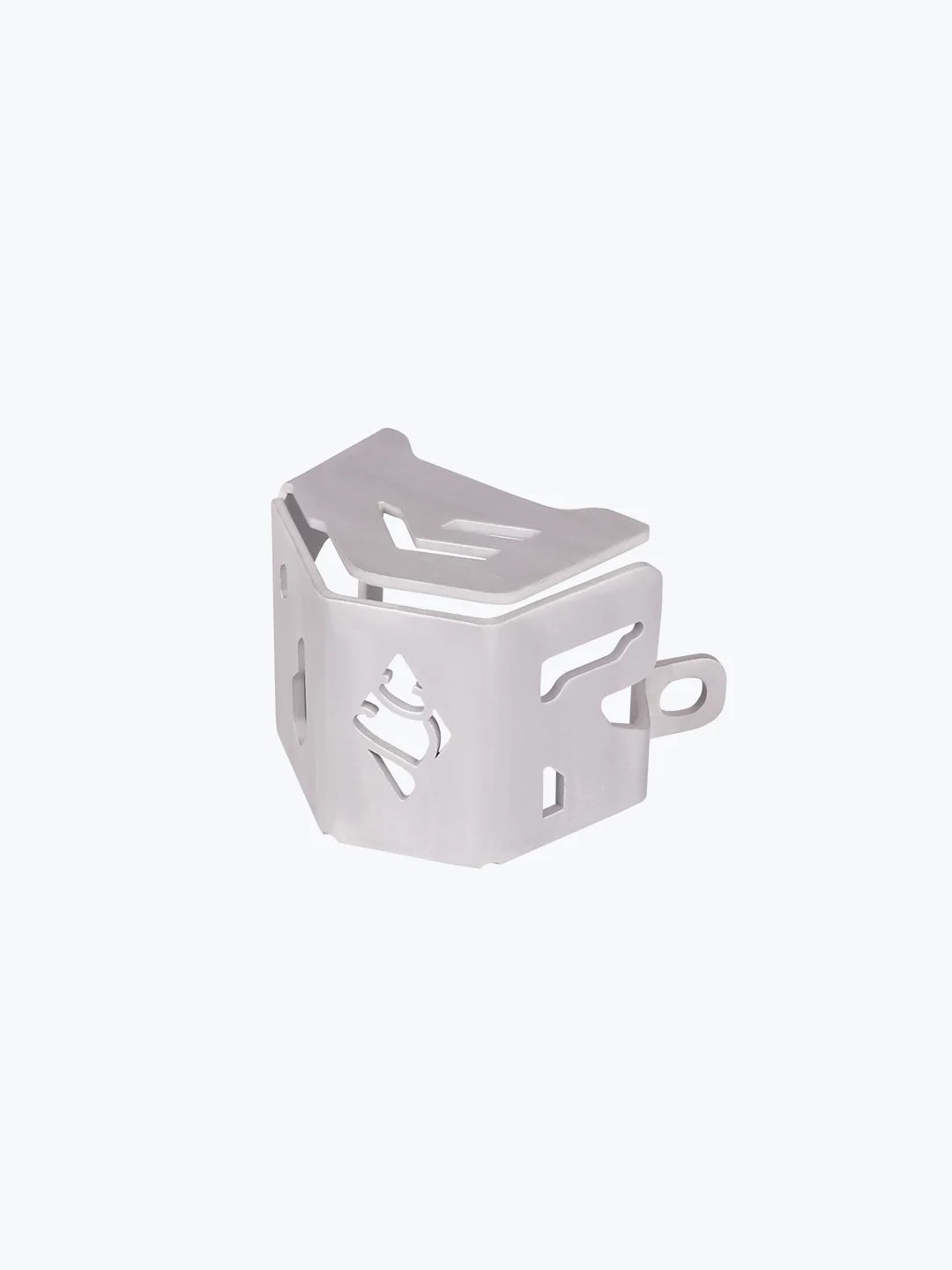LEGUNDARY Custom casque rear brake fluid guard for Royal Enfield Himalayan 450 silver aluminium